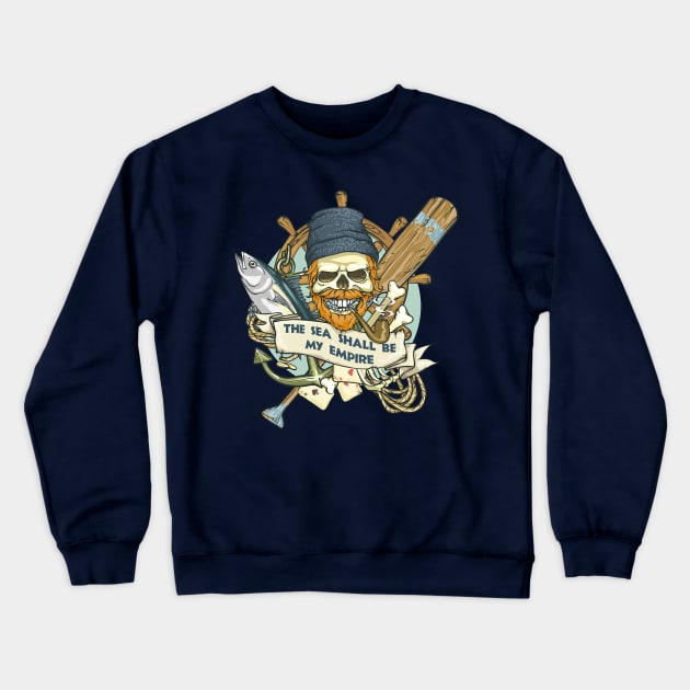 Pirate Crewneck Sweatshirt by SergioArt